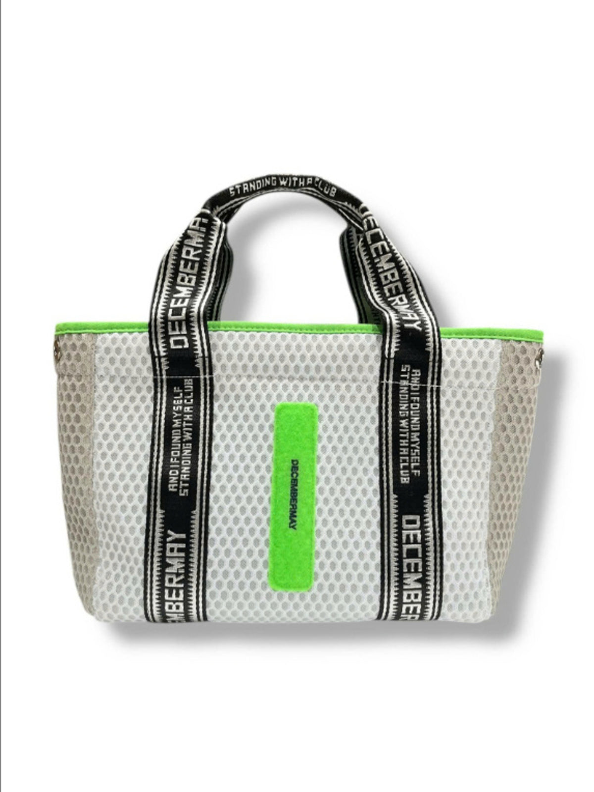 (DECEMBER MAY) 2WAY mesh mini tote / WHITE