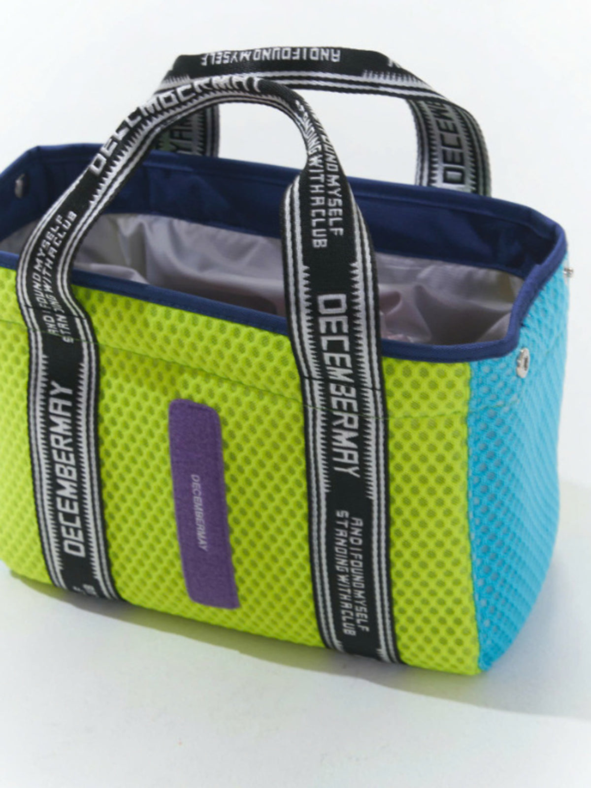 (DECEMBER MAY) 2WAY mesh mini tote / YELLOW