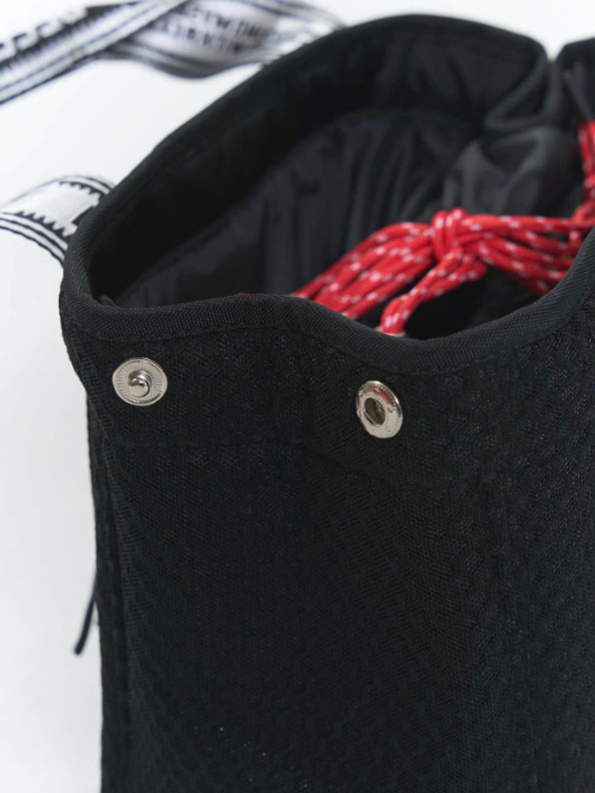 (DECEMBER MAY) 2WAY mesh mini tote / BLACK