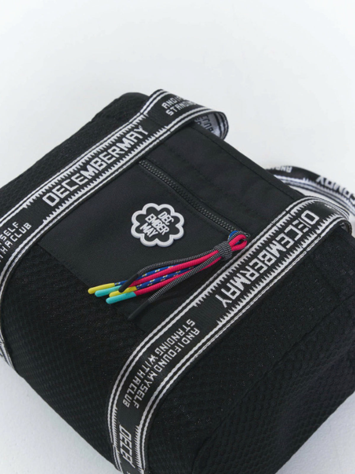 (DECEMBER MAY) 2WAY mesh mini tote / BLACK