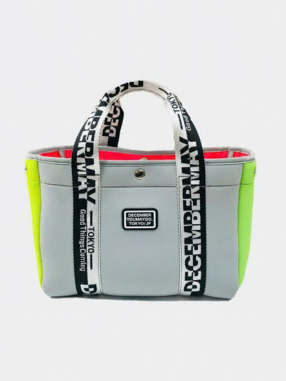 (DECEMBER MAY) 2WAY Neopren mini tote / GREY