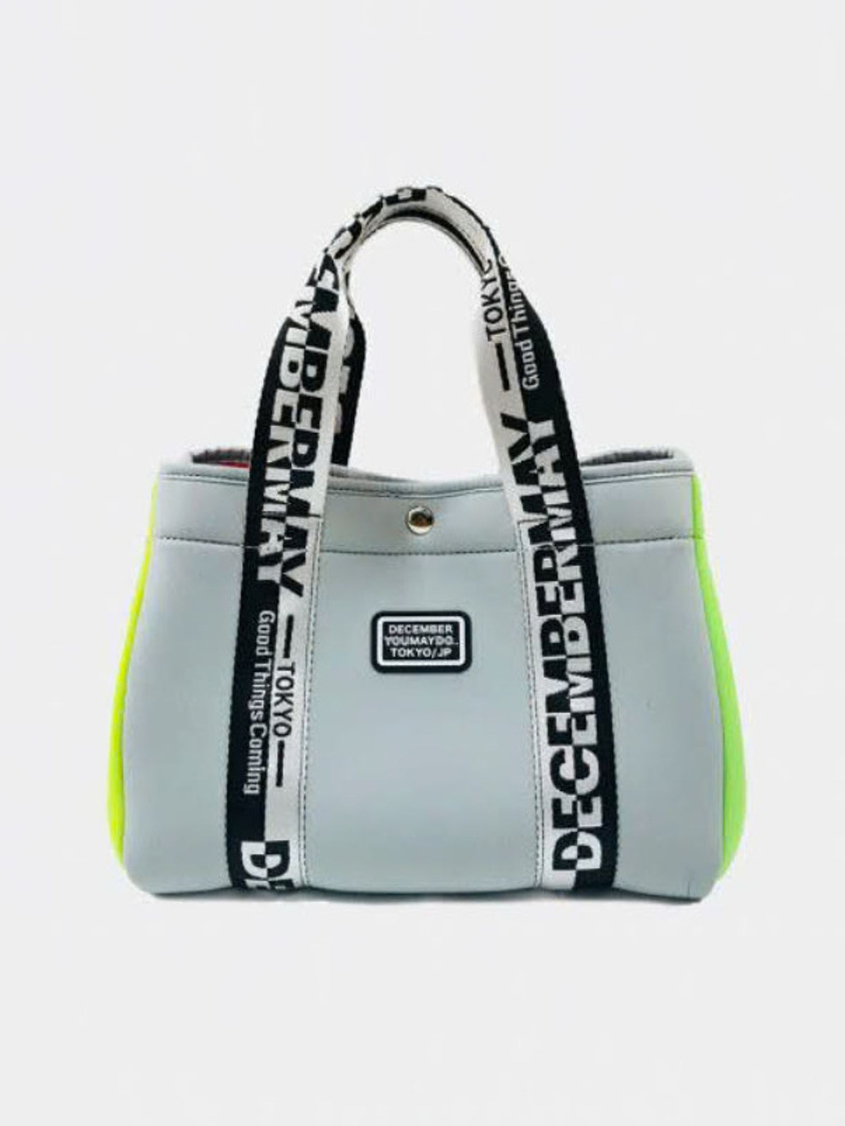 (DECEMBER MAY) 2WAY Neopren mini tote / GREY