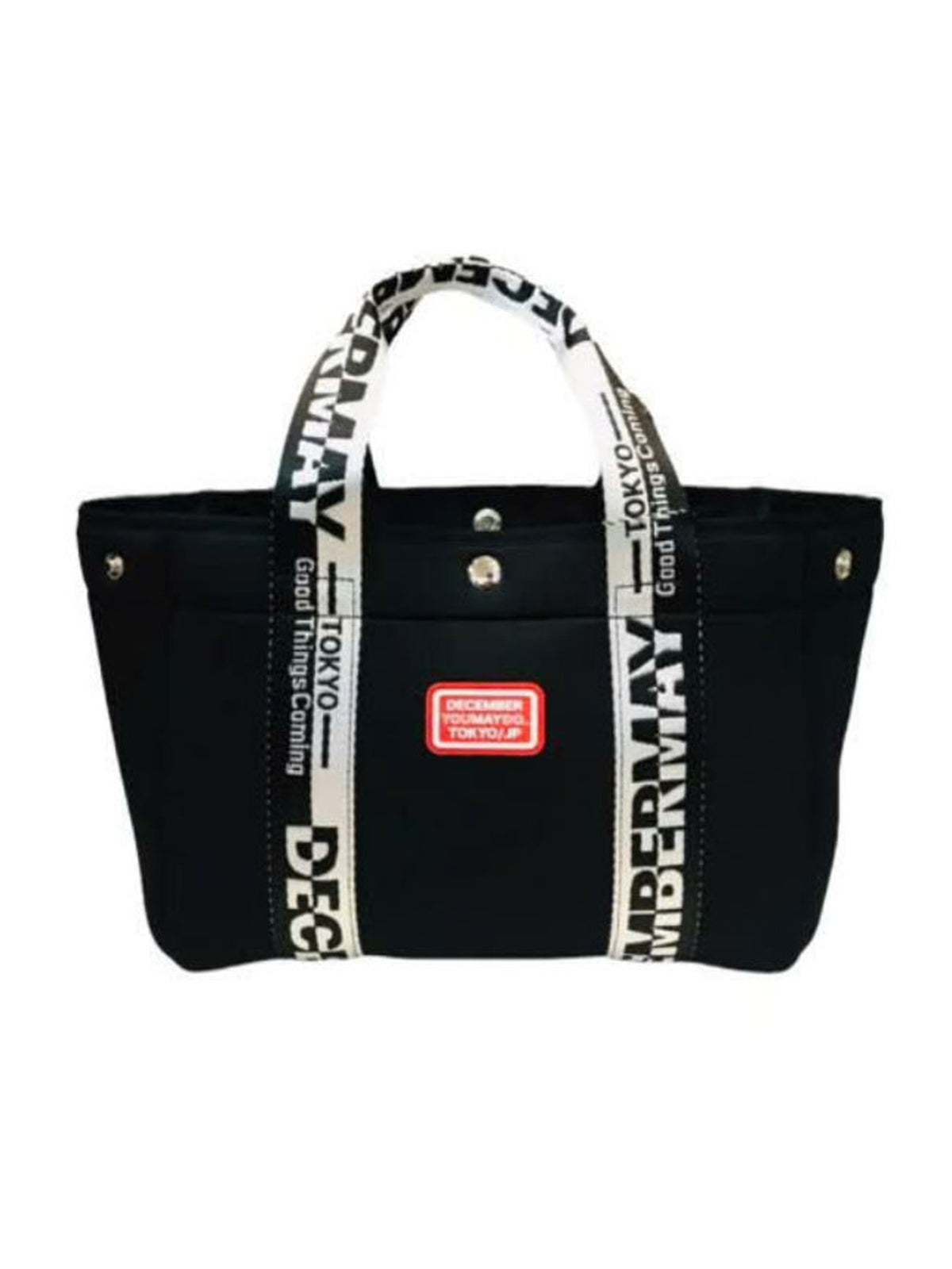 (DECEMBER MAY) 2WAY Neopren mini tote / BLACK