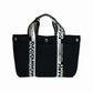 (DECEMBER MAY) 2WAY Neopren mini tote / BLACK
