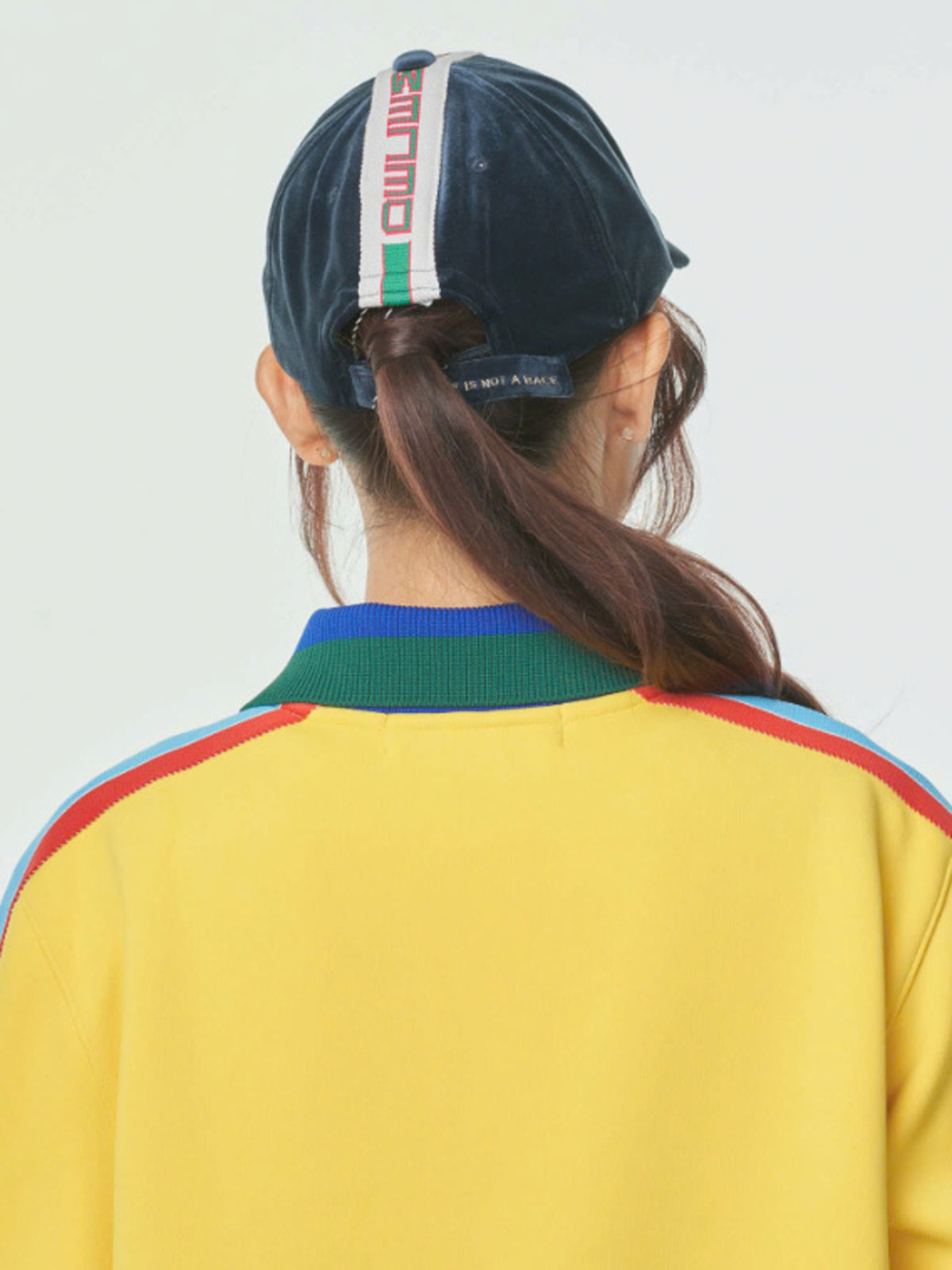 (DECEMBER MAY) Eleanor velours cap / UNISEX / NAVY