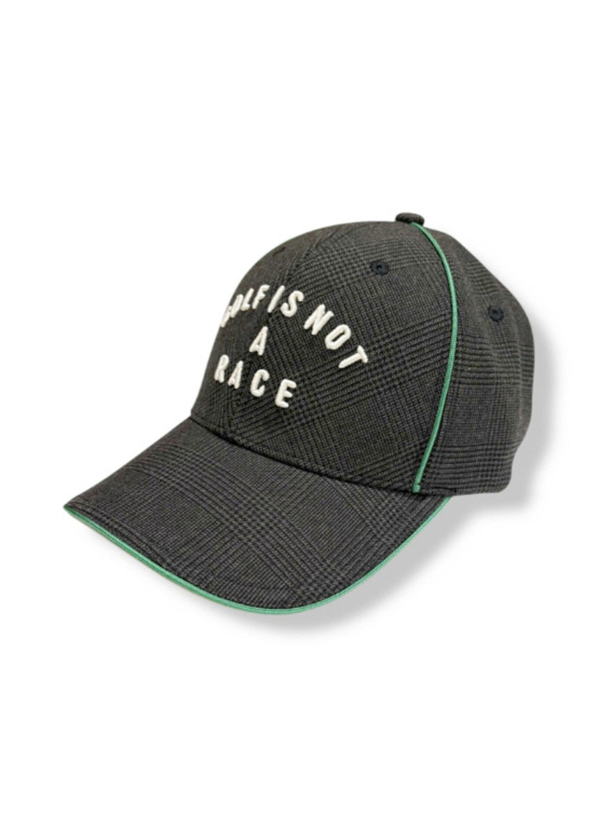 (DECEMBER MAY) Glen check combination cap / UNISEX / CHARCOAL