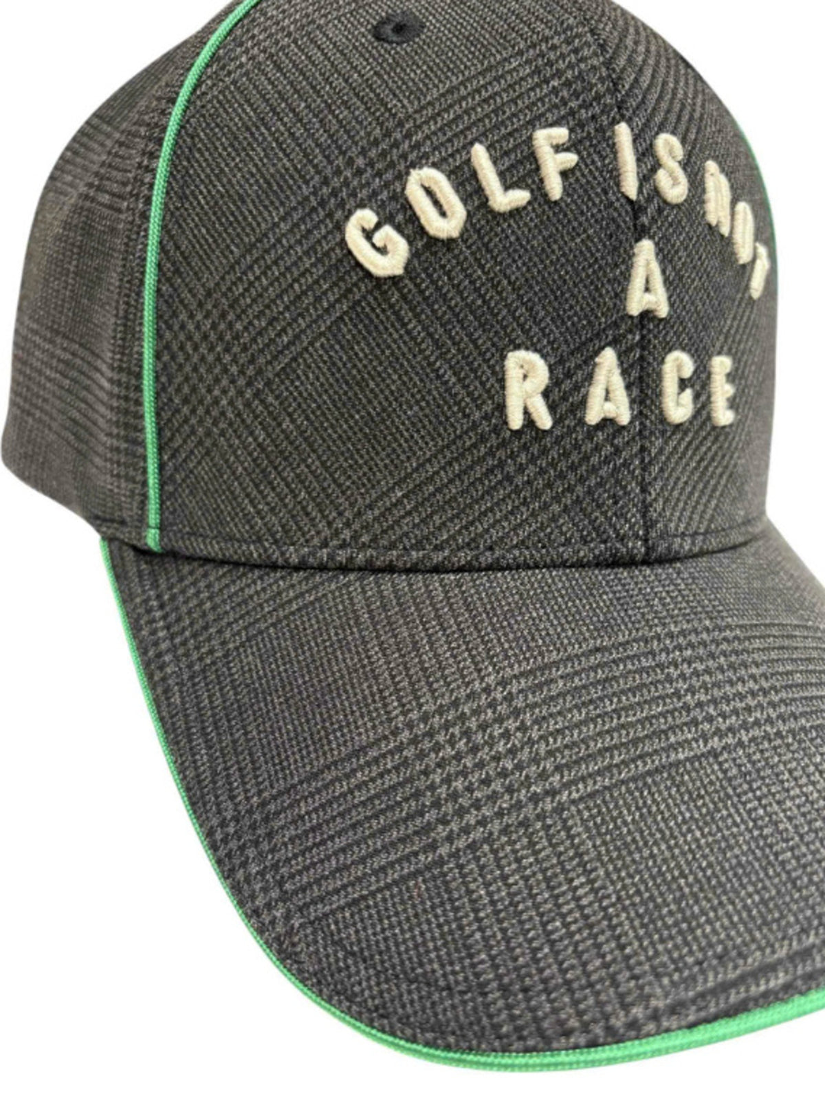 (DECEMBER MAY) Glen check combination cap / UNISEX / CHARCOAL