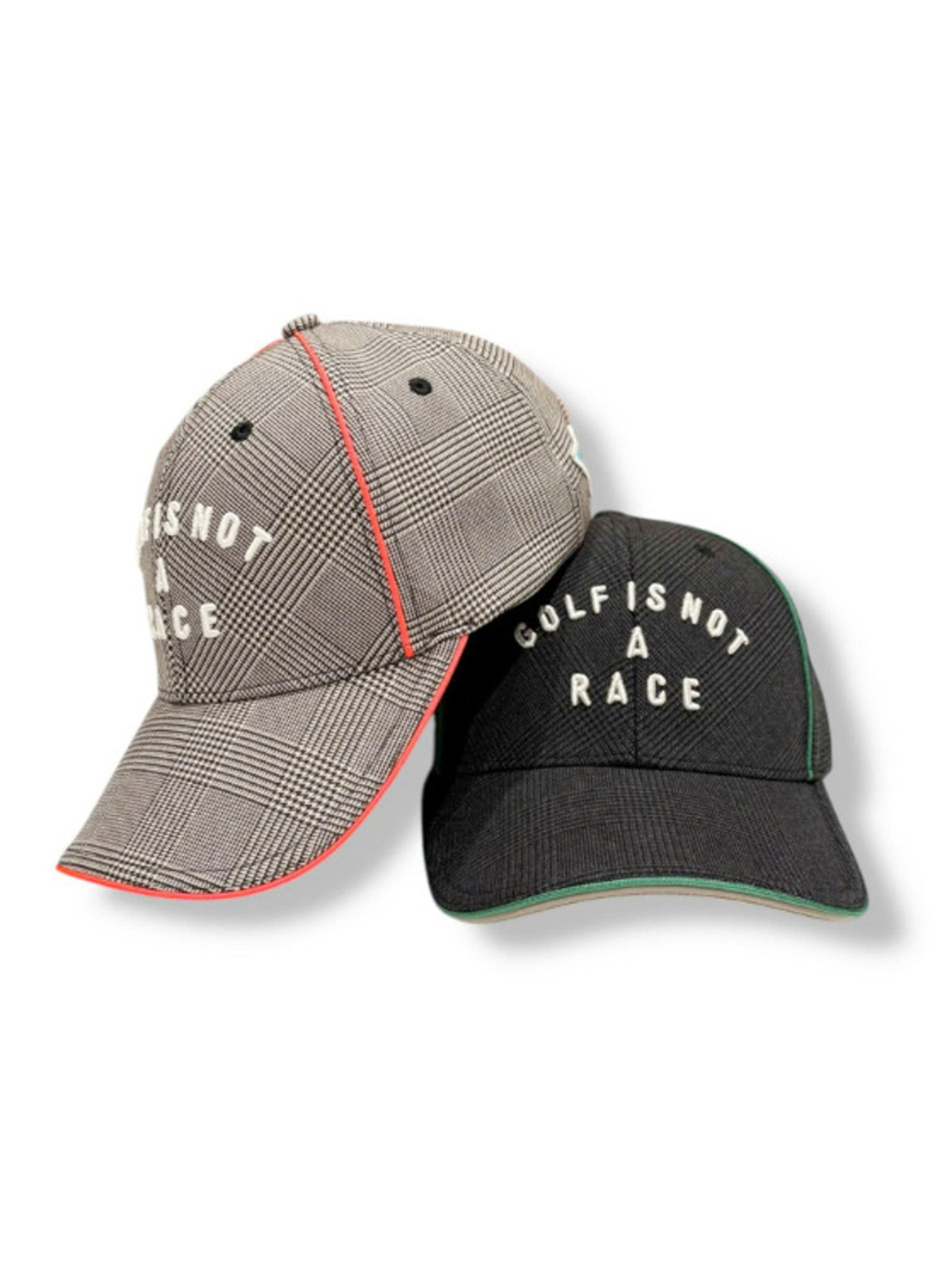 (DECEMBER MAY) Glen check combination cap / UNISEX / CHARCOAL