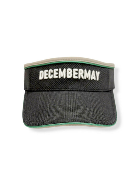 (DECEMBER MAY) Glen check combination visor / UNISEX / CHARCOAL