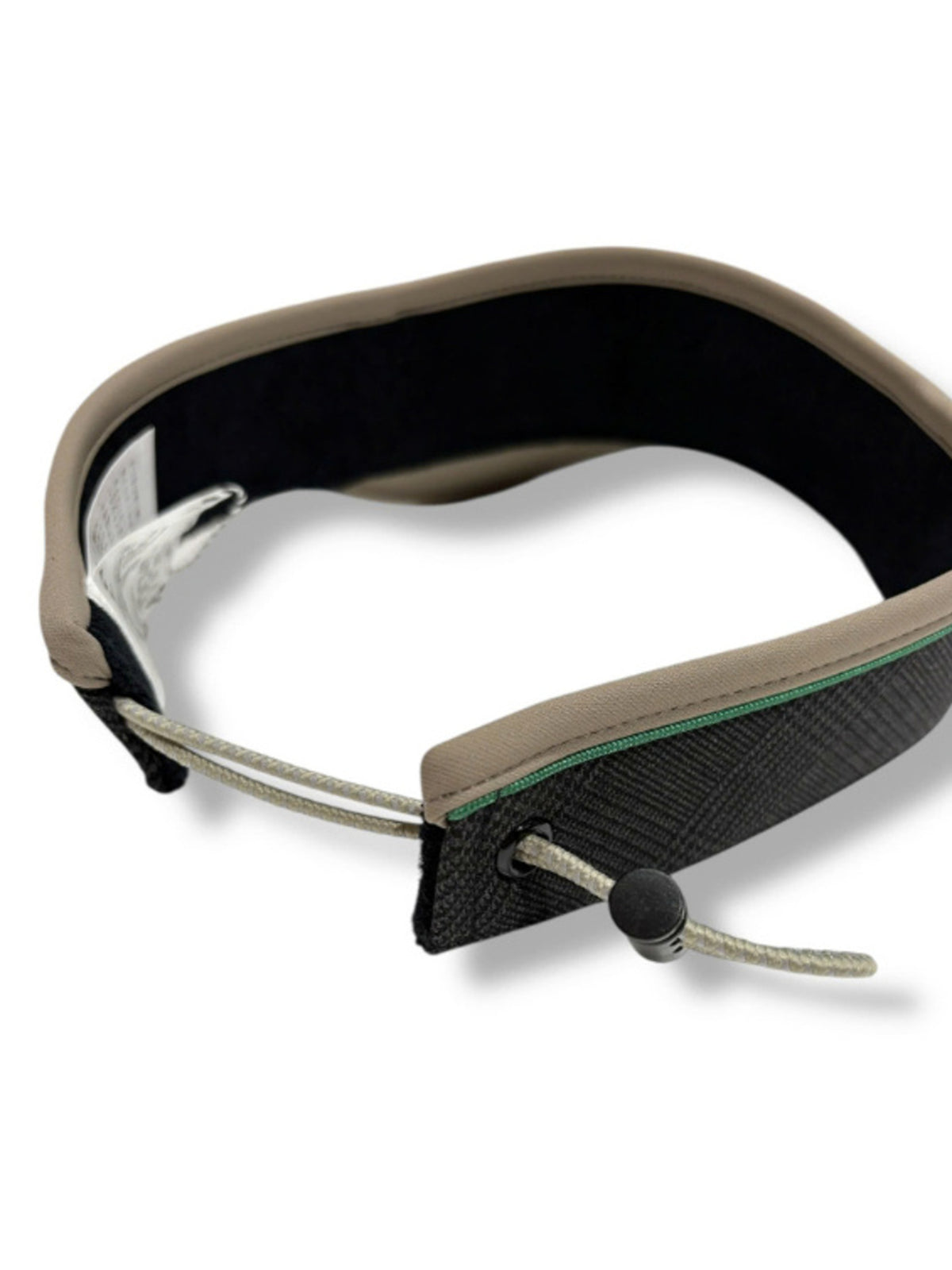 (DECEMBER MAY) Glen check combination visor / UNISEX / CHARCOAL