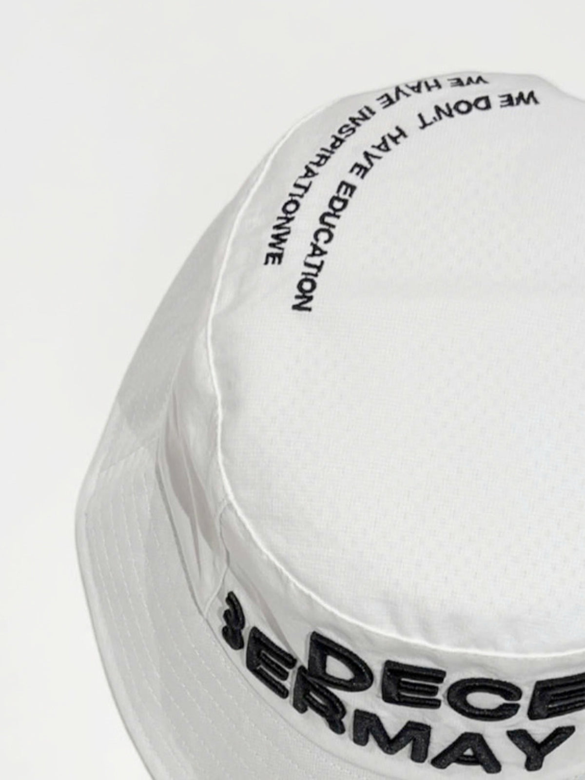 (DECEMBER MAY) water repellent bucket hat / UNISEX / WHITE