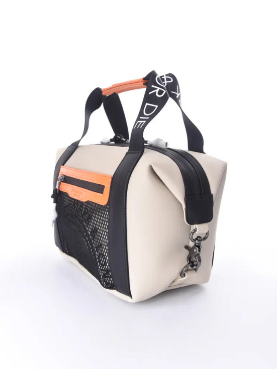 Icon Skull Mesh Cooler Cart Bag | BEIGE