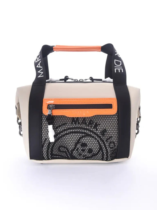 Icon Skull Mesh Cooler Cart Bag | BEIGE