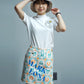 Endless Summer Mock Neck – Tom and Jerry Edition  | WOMEN / WHITE