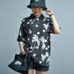 NVG×SUNSURF Moon Palm Tree Polo (BLACK)