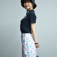 Aura Monogram Trapeze Skirt | WOMEN / PURPLE
