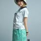Gauge Trapeze Mini Skirt  | WOMEN / MINT