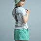 Gauge Trapeze Mini Skirt  | WOMEN / MINT