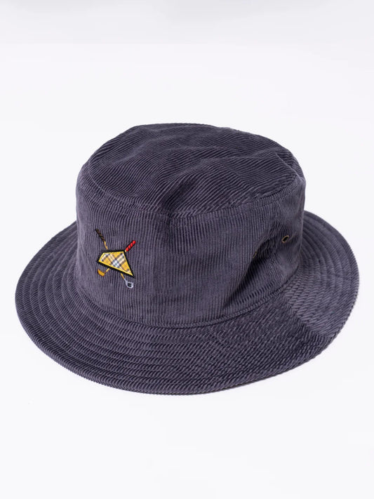 SVKA6019［サルベージパブリックコレパ］ウカコーデュロイバケットハット（DHK Appliqu_ ） / GREY