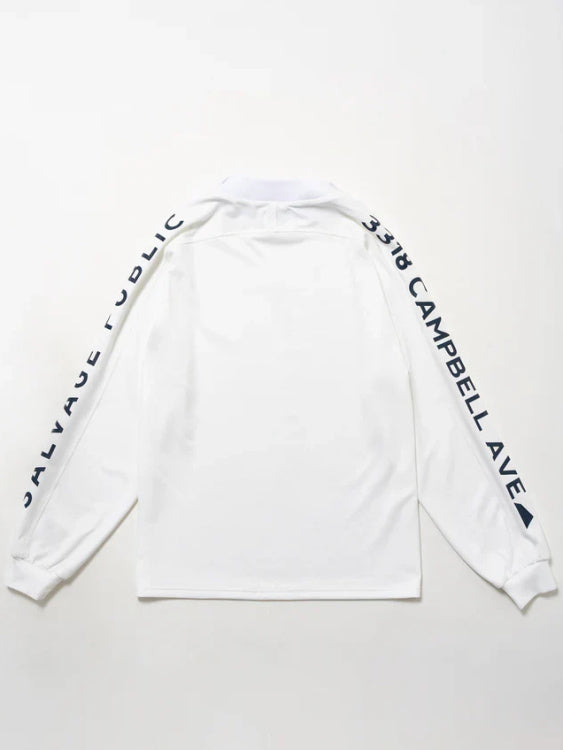 SVKA5017［サルベージパブリックコレパ］アラパイナモックネック L/S（CAMPBELL AVE） / WHITE