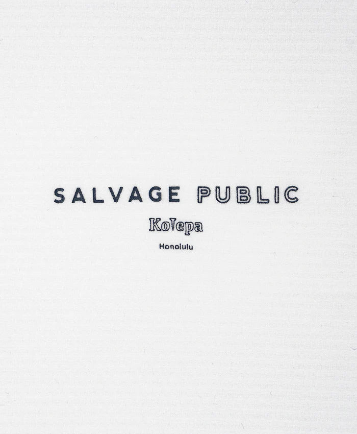 SVKA5017［サルベージパブリックコレパ］アラパイナモックネック L/S（CAMPBELL AVE） / WHITE