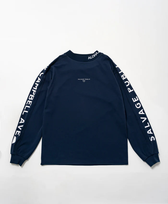 SVKA5017［サルベージパブリックコレパ］アラパイナモックネック L/S（CAMPBELL AVE） / NAVY