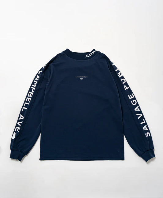 SVKA5017［サルベージパブリックコレパ］アラパイナモックネック L/S（CAMPBELL AVE） / NAVY