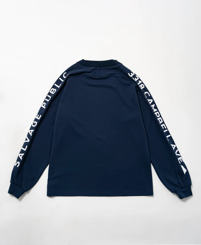 SVKA5017［サルベージパブリックコレパ］アラパイナモックネック L/S（CAMPBELL AVE） / NAVY