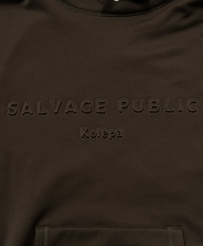 SVKA4018［サルベージパブリックコレパ］イカイカフリースプルオーバーフーディ / Olive
