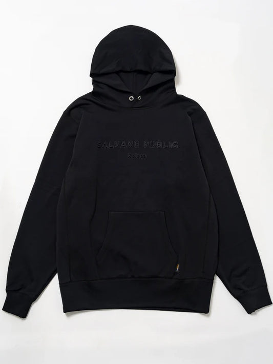SVKA4018［サルベージパブリックコレパ］イカイカフリースプルオーバーフーディ / Black