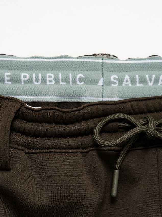 SVKA4020［サルベージパブリックコレパ］イカイカフリースパンツ / Black