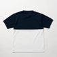 SVKS6010［サルベージパブリックコレパ］クリナポハポハバイカラーモックネック（Kolepa Stamp） / NAVY×WHITE