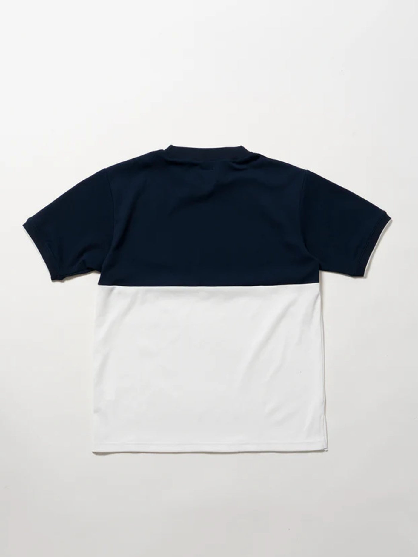 SVKS6010［サルベージパブリックコレパ］クリナポハポハバイカラーモックネック（Kolepa Stamp） / NAVY×WHITE