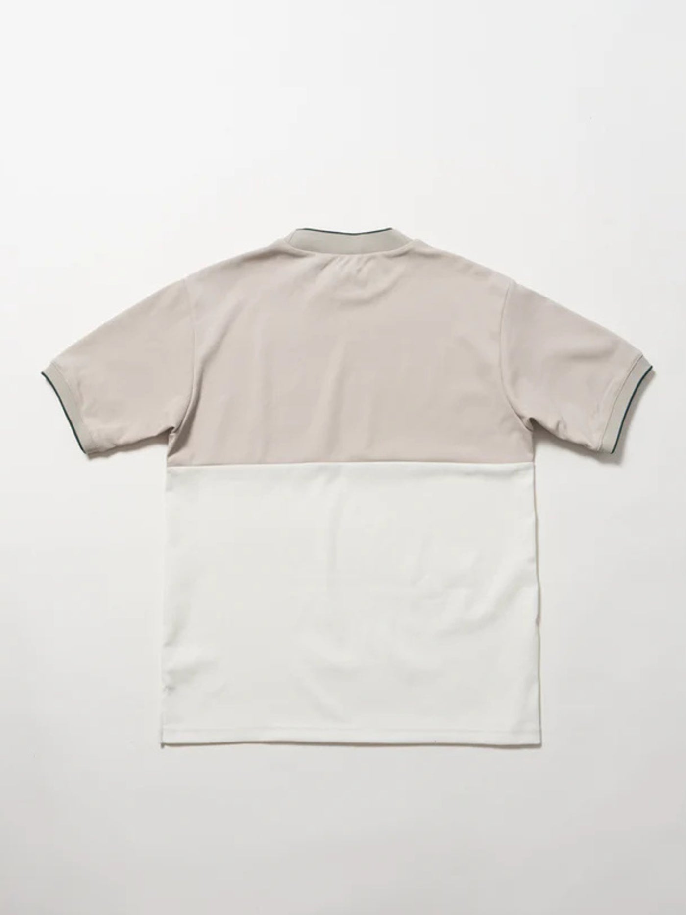 SVKS6010［サルベージパブリックコレパ］クリナポハポハバイカラーモックネック（Kolepa Stamp） / GREIGE×WHITE