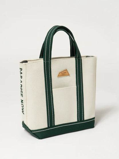 SVKS6017［サルベージパブリックコレパ］ジャカードカートバッグ / Macadamia×Green