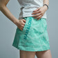 Gauge Trapeze Mini Skirt  | WOMEN / MINT