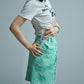 Gauge Trapeze Mini Skirt  | WOMEN / MINT