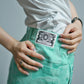 Gauge Trapeze Mini Skirt  | WOMEN / MINT