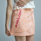 Gauge Trapeze Mini Skirt  | WOMEN / ORANGE