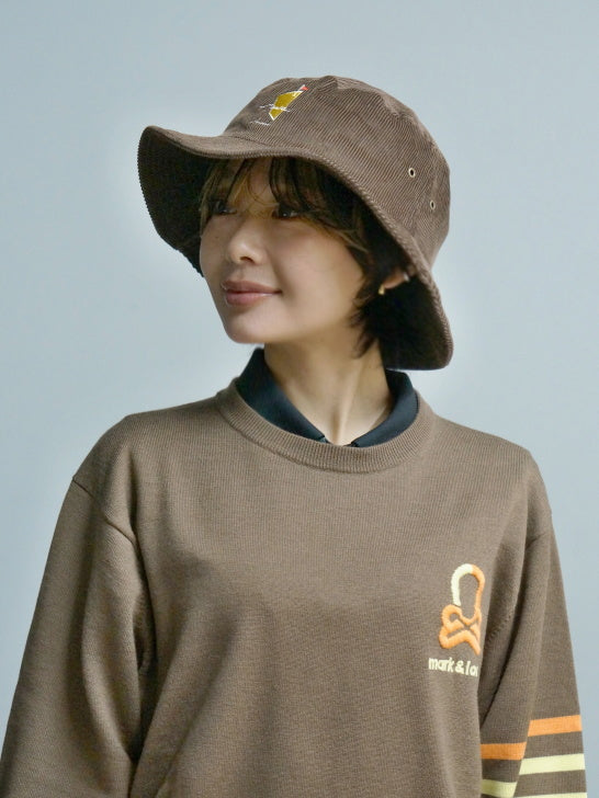 SVKA5025［サルベージパブリックコレパ］Uka コーデュロイバケット HAT / BLACK