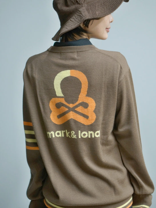 Quadro Silky Wool Sweater | MEN / BROWN