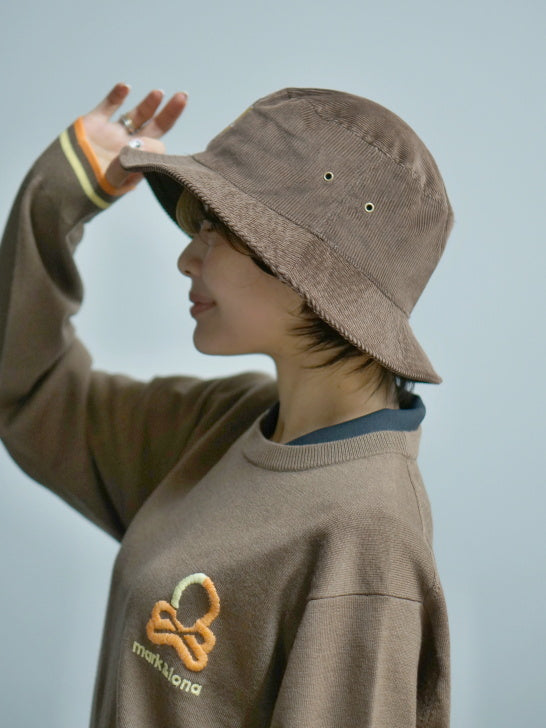 SVKA5025［サルベージパブリックコレパ］Uka コーデュロイバケット HAT / BROWN
