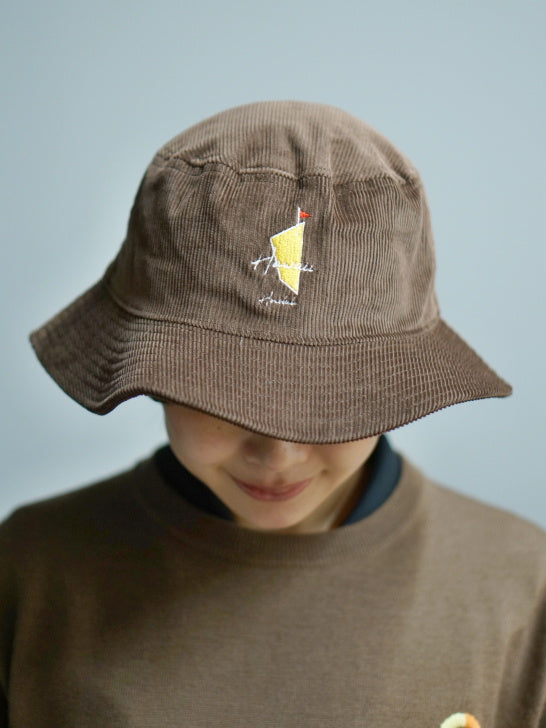 SVKA5025［サルベージパブリックコレパ］Uka コーデュロイバケット HAT / BROWN