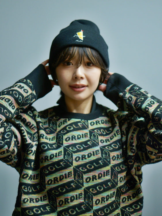 SVKA5026［サルベージパブリックコレパ］ニットビーニー（DH MASTERS） / BLACK