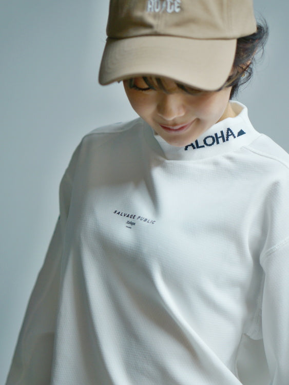 SVKA5017［サルベージパブリックコレパ］アラパイナモックネック L/S（CAMPBELL AVE） / BLACK