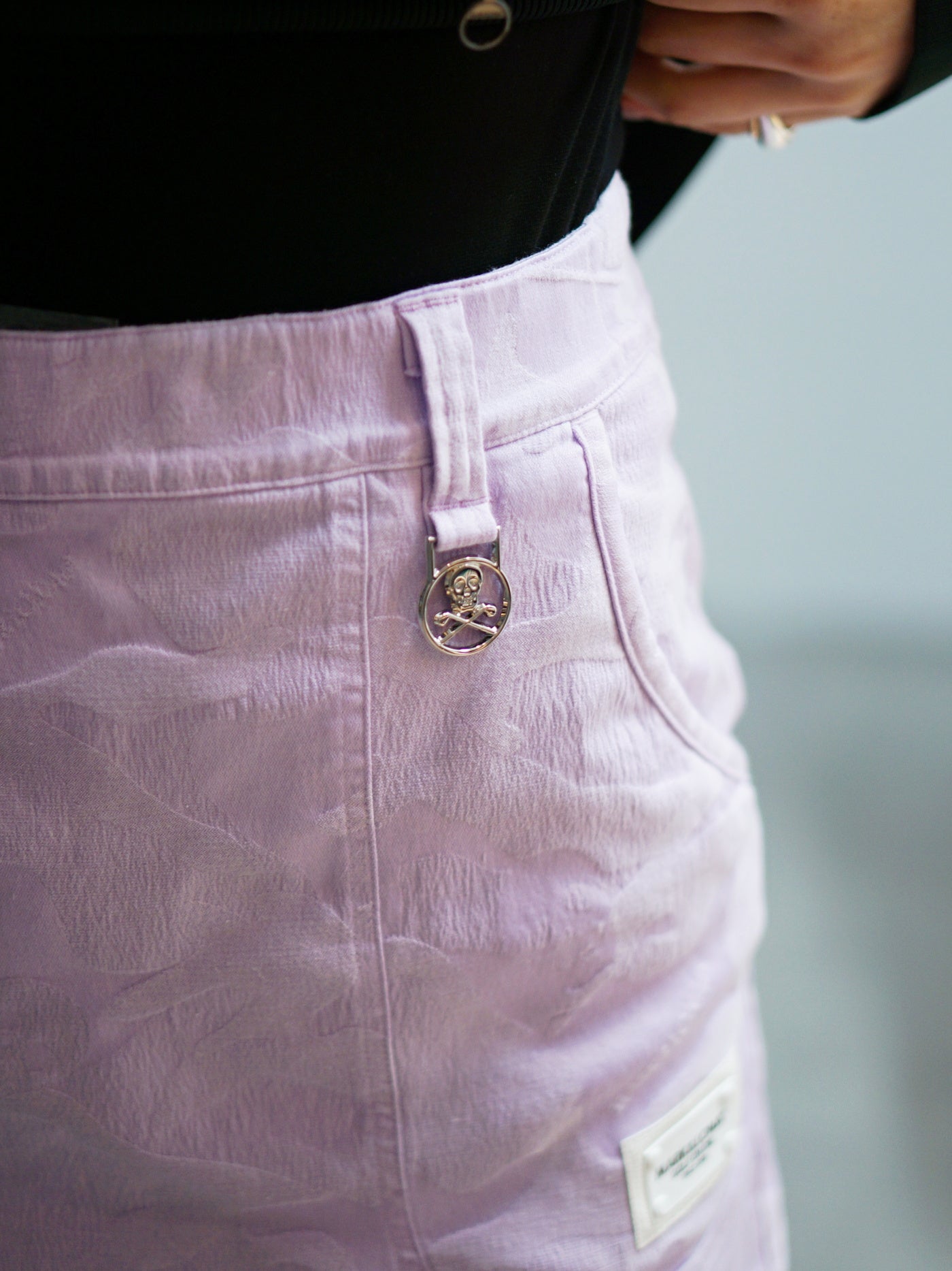 Gauge Garment Dye Skirt | WOMEN / LAVENDER