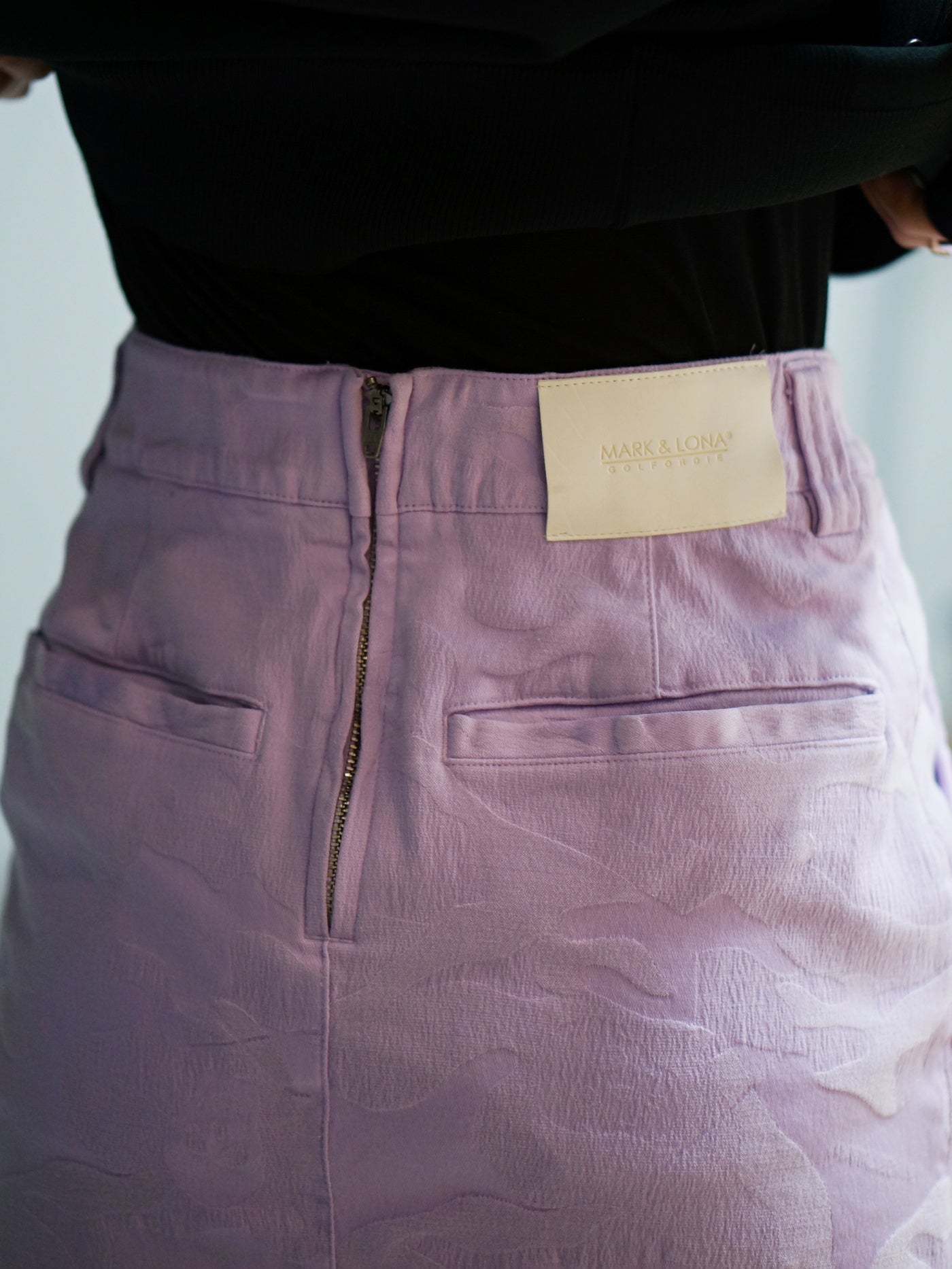 Gauge Garment Dye Skirt | WOMEN / LAVENDER