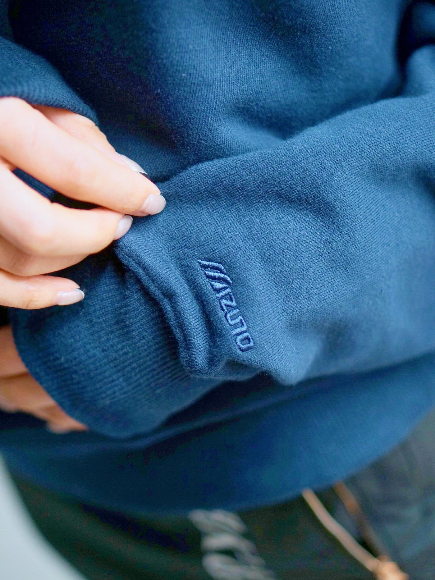 MIZUNO Classic Logo Print Crew Sweat(NAVY)