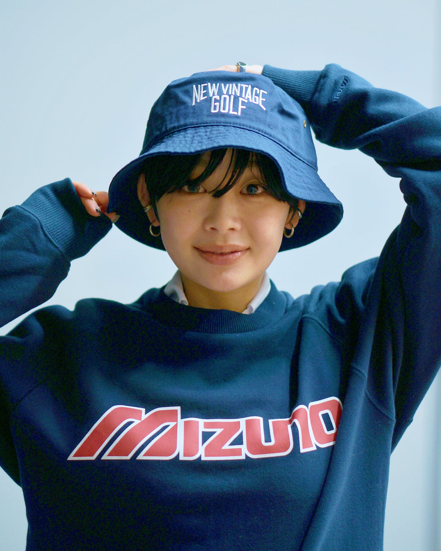 NVG Logo Bucket Hat / NAVY