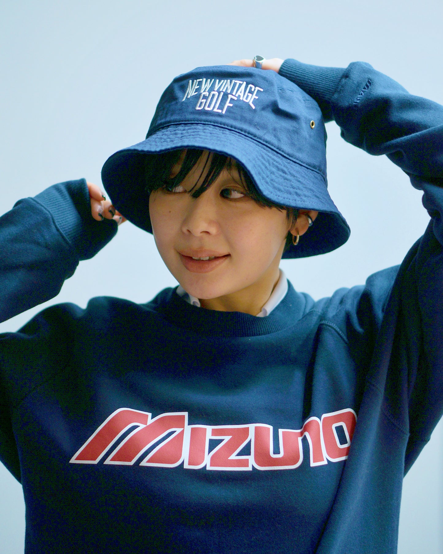 NVG Logo Bucket Hat / NAVY